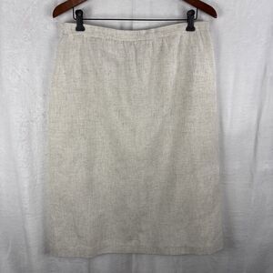 Vintage Stephen Douglas Ltd Beige A Line Skirt Womens Size 18